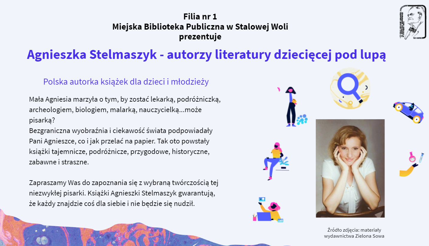 Filia nr 1 - Prezentacja twórczości Agnieszki Stelmaszyk 