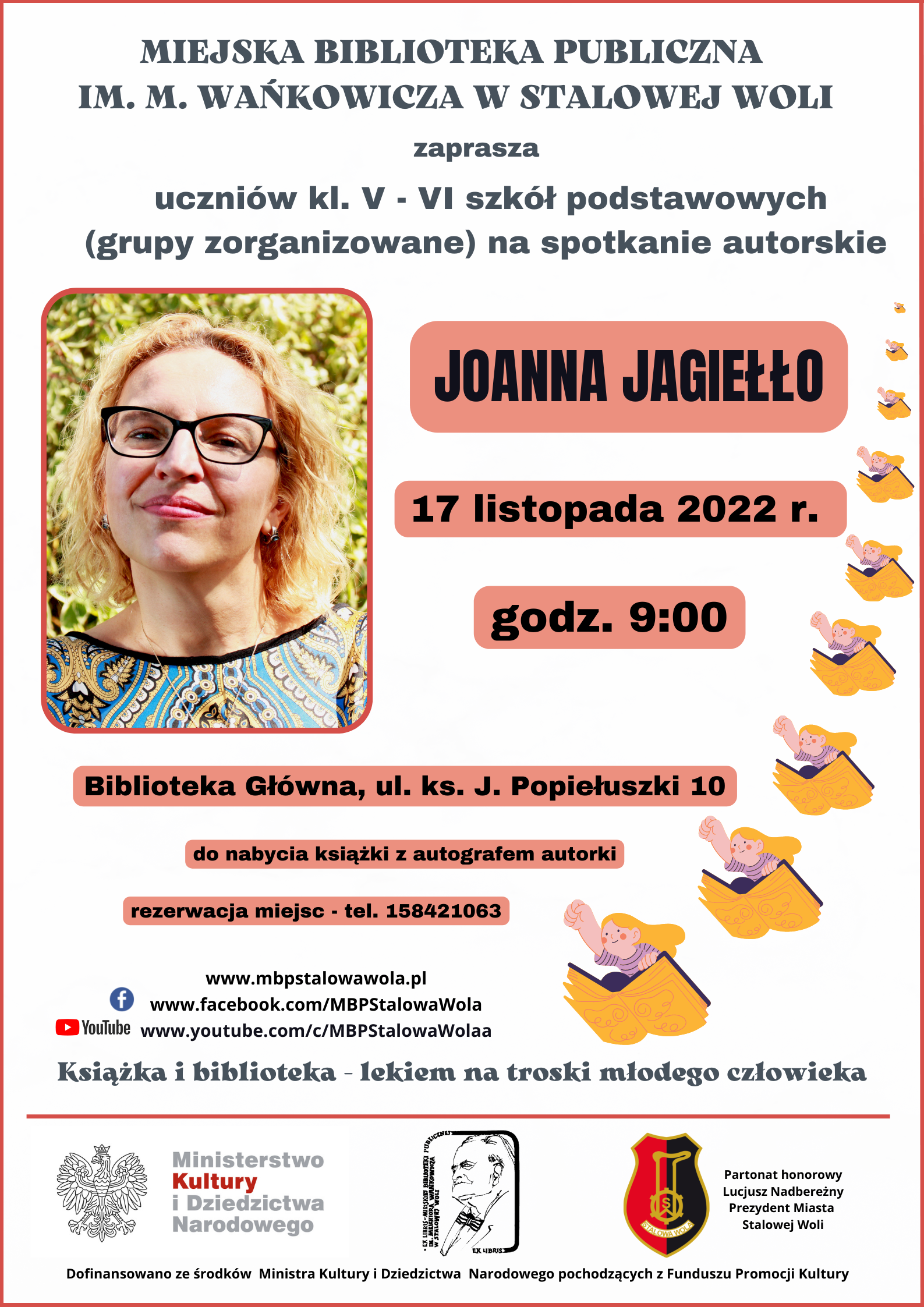 Joanna Jagiełło – przyjdź na spotkanie z pisarką