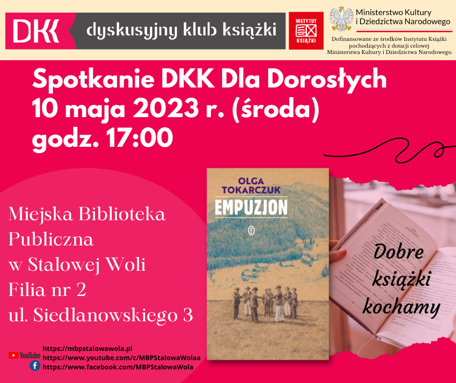 DKK dla Dorosłych – Olga Tokarczuk – „Empuzjon”